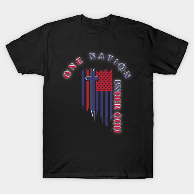 One Nation Under God T-Shirt by stadia-60-west